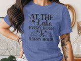 At The Lake Every Hour Is Happy Hour Graphic T-Shirt