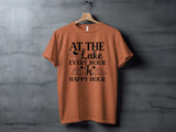 At The Lake Every Hour Is Happy Hour Graphic T-Shirt