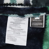 Tache Forest Green Plaid Flannel Throw Blanket (4023)