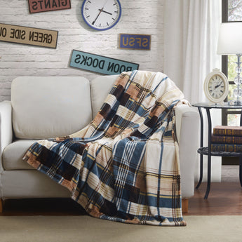 Tache Super Soft Winter Cabin Flannel Throw Blanket