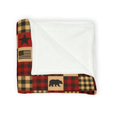 DipaliZ Cozy Cabin Throw Rustic Lodge Polyester Blanket