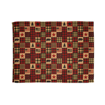 DipaliZ Cozy Cabin Throw Rustic Lodge Polyester Blanket