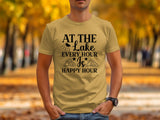 At The Lake Every Hour Is Happy Hour Graphic T-Shirt
