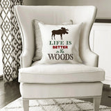 Cabin Decor Moose Pillow Cover